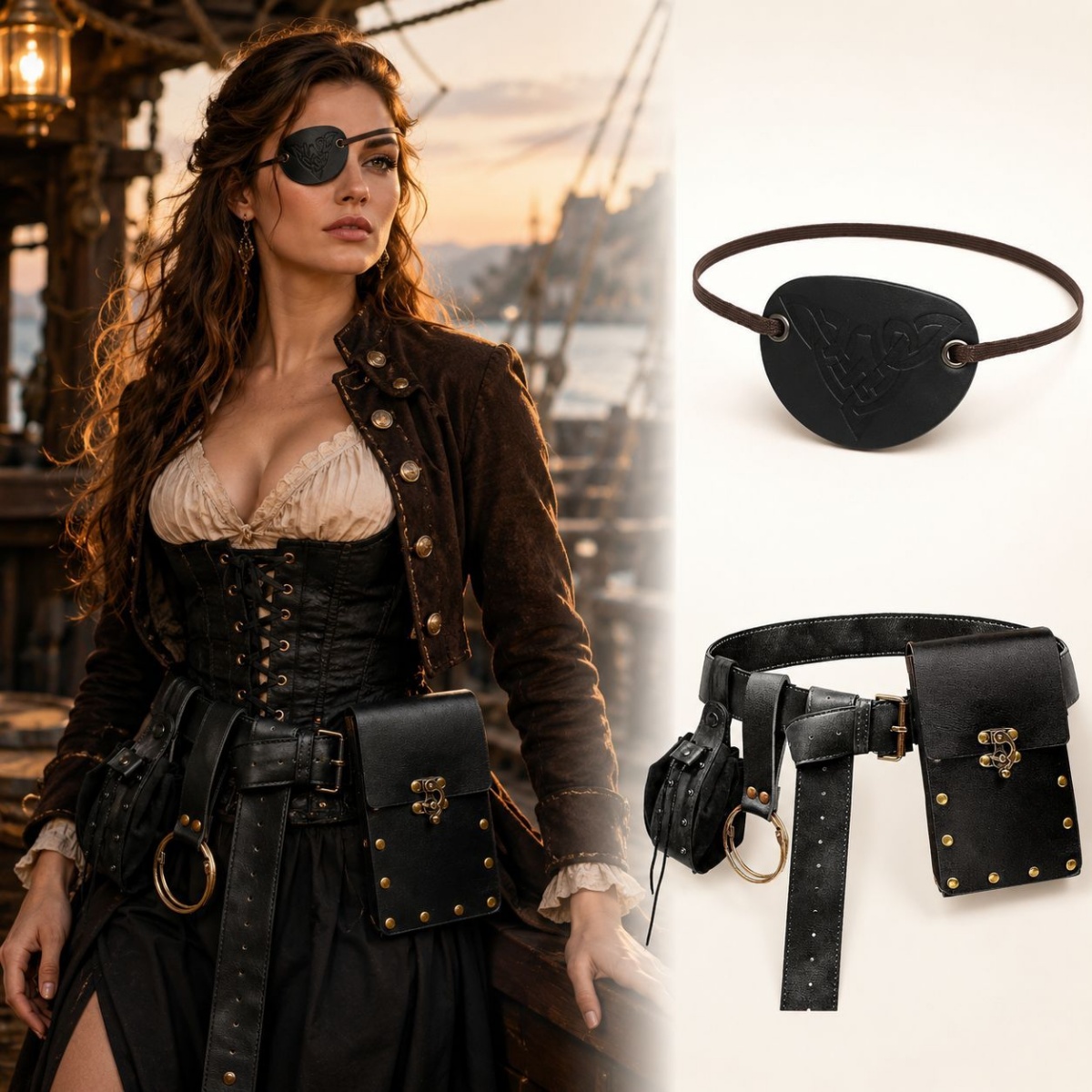 Mittelalterliche Retro-Gürtel, – Costumes Bewertung und Preis