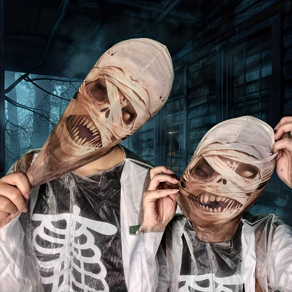 1 Stück Mumien-Patchwork-Maske – Led Purge Mask Halloween Bewertung und Preis