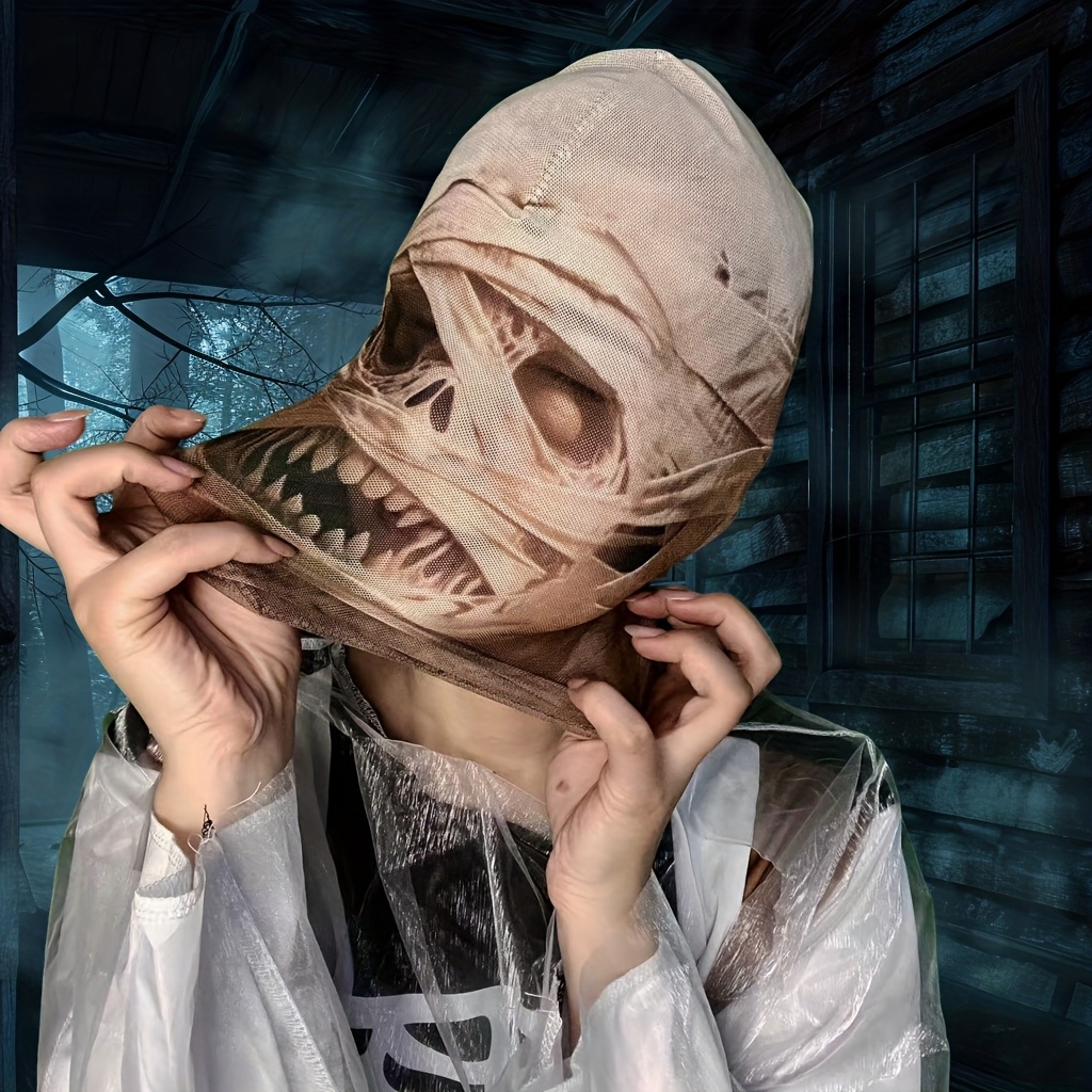 1 Stück Mumien-Patchwork-Maske – Led Purge Mask Halloween Bewertung und Preis