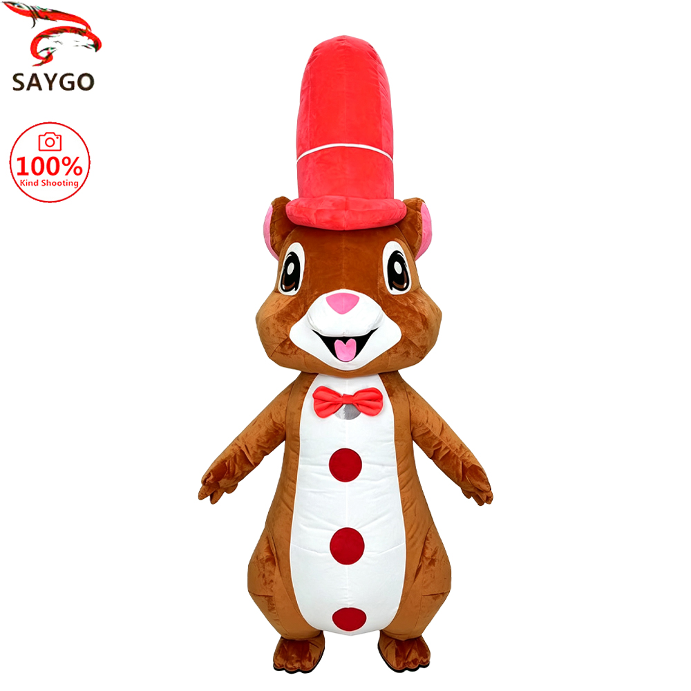 SAYGO Roter Eichhörnchen-Aufbl – Costumes Bewertung und Preis