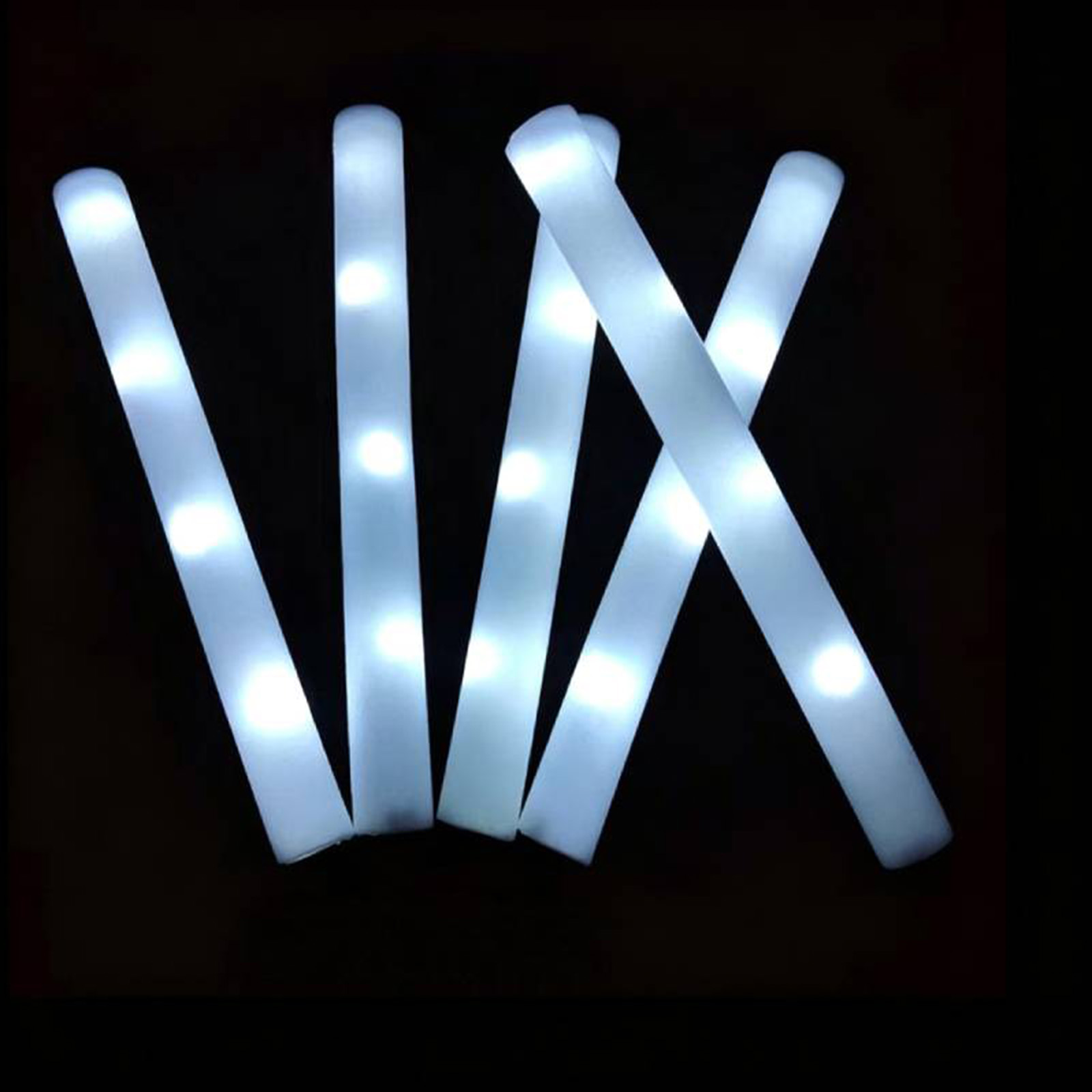 Wiederverwendbare Weiße Schaum – Flashing Led Foam Sticks Party Bewertung und Preis